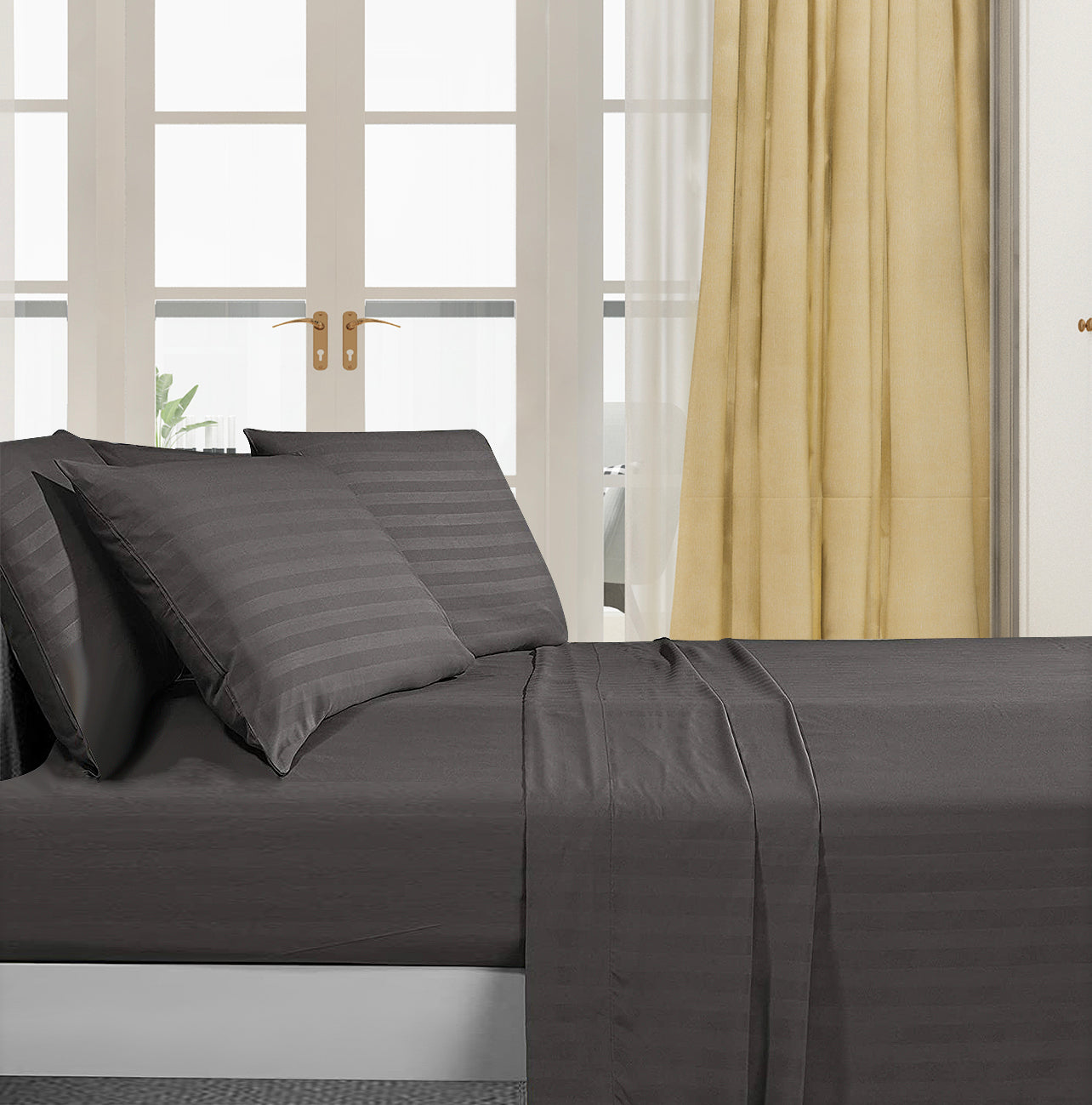 Queen Size Luxury Comfort 4-Piece Bed Sheet Set 1800 Series